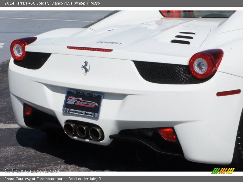 Bianco Avus (White) / Rosso 2014 Ferrari 458 Spider