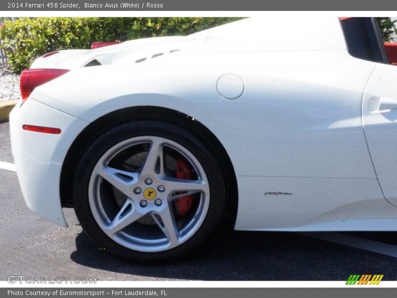 Bianco Avus (White) / Rosso 2014 Ferrari 458 Spider