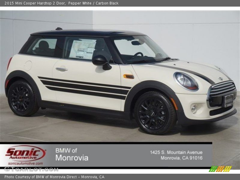 Pepper White / Carbon Black 2015 Mini Cooper Hardtop 2 Door