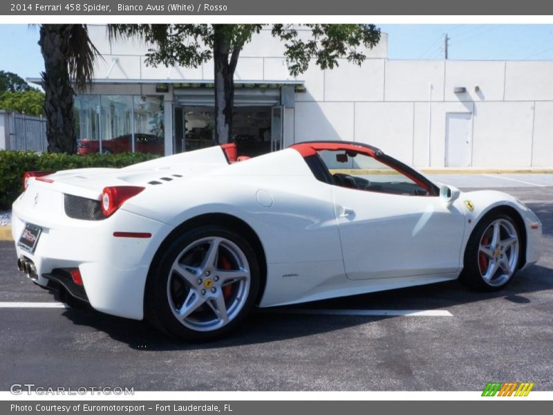 Bianco Avus (White) / Rosso 2014 Ferrari 458 Spider