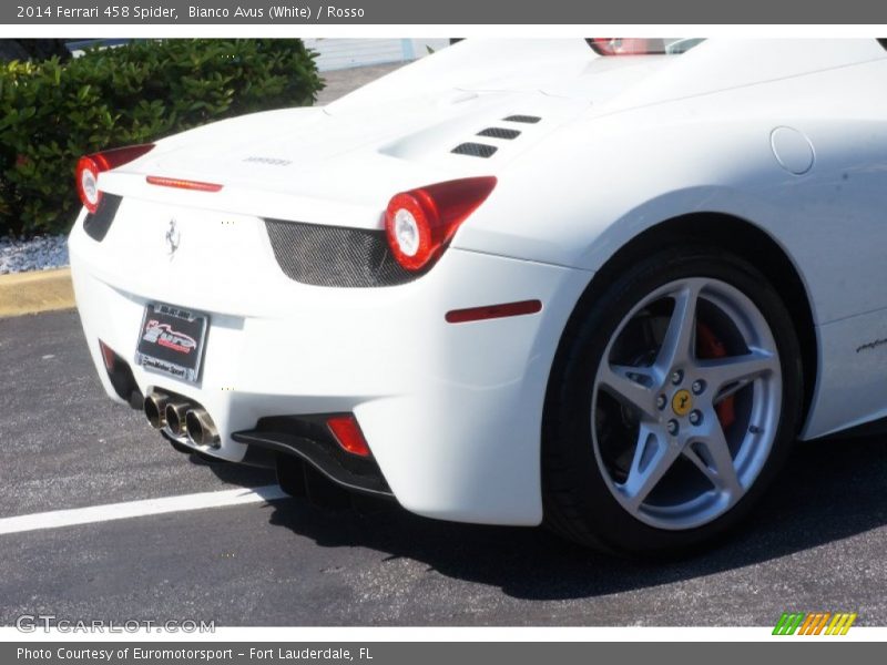 Bianco Avus (White) / Rosso 2014 Ferrari 458 Spider