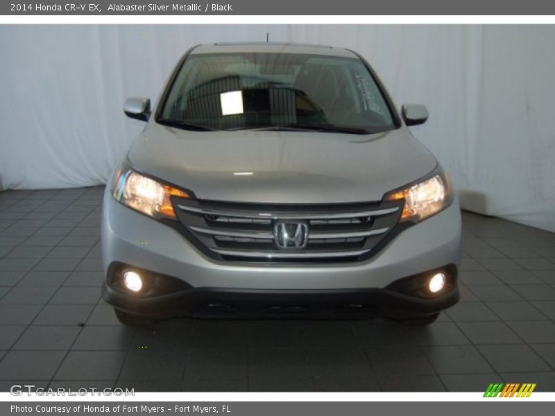 Alabaster Silver Metallic / Black 2014 Honda CR-V EX