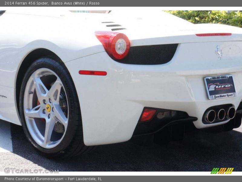Bianco Avus (White) / Rosso 2014 Ferrari 458 Spider