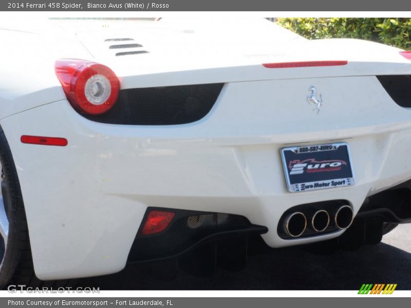 Bianco Avus (White) / Rosso 2014 Ferrari 458 Spider