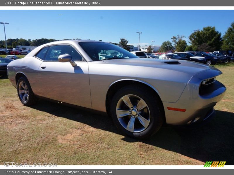 Billet Silver Metallic / Black 2015 Dodge Challenger SXT