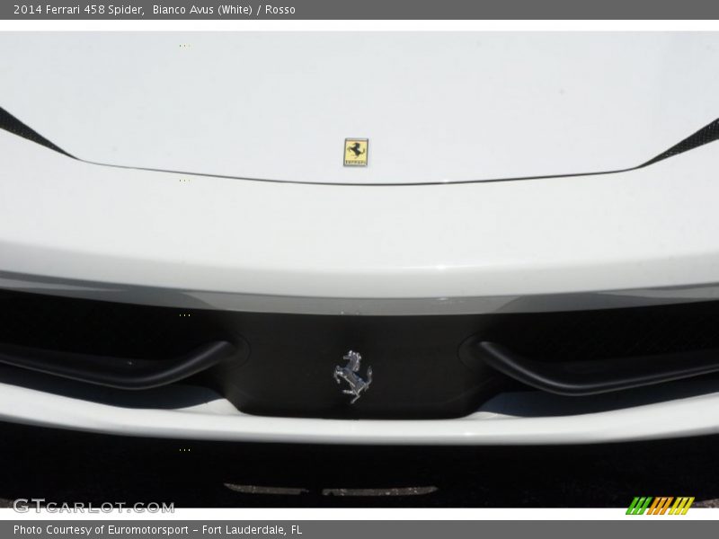 Bianco Avus (White) / Rosso 2014 Ferrari 458 Spider