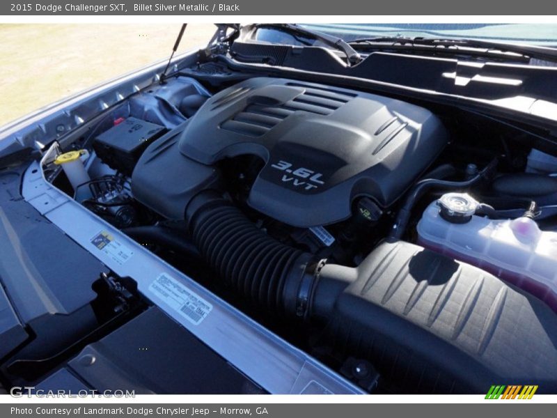 Billet Silver Metallic / Black 2015 Dodge Challenger SXT