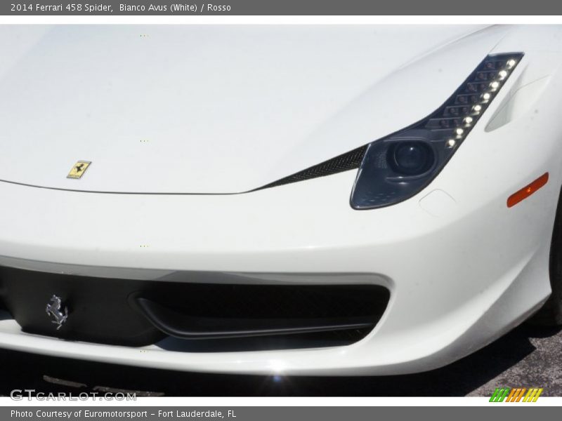 Bianco Avus (White) / Rosso 2014 Ferrari 458 Spider