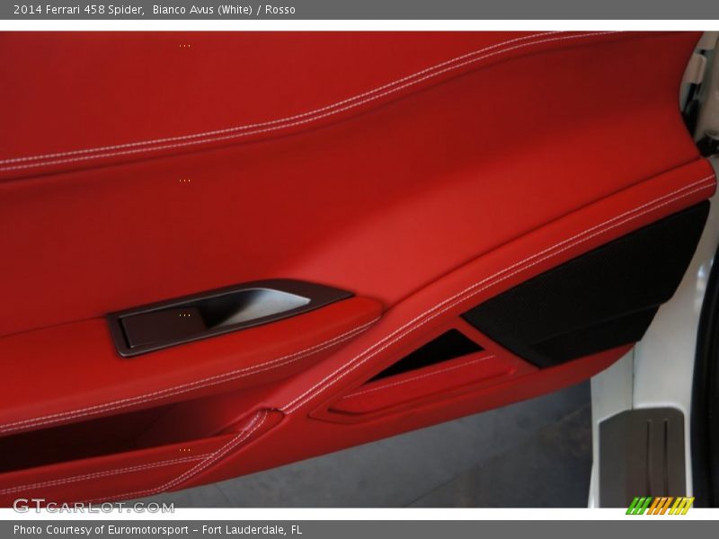 Bianco Avus (White) / Rosso 2014 Ferrari 458 Spider