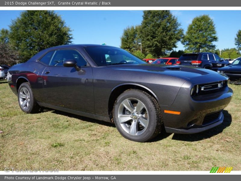Granite Crystal Metallic / Black 2015 Dodge Challenger SXT