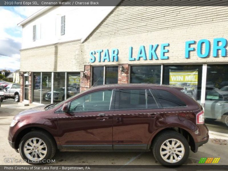 Cinnamon Metallic / Charcoal Black 2010 Ford Edge SEL