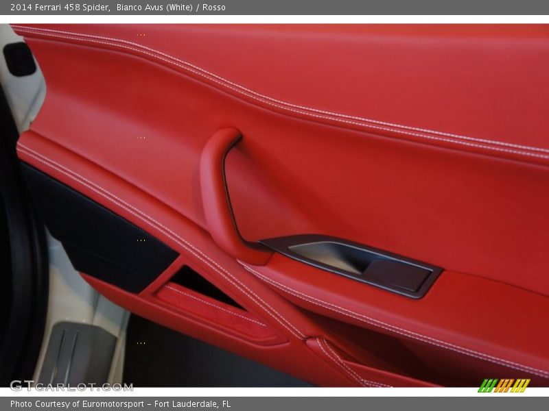 Bianco Avus (White) / Rosso 2014 Ferrari 458 Spider