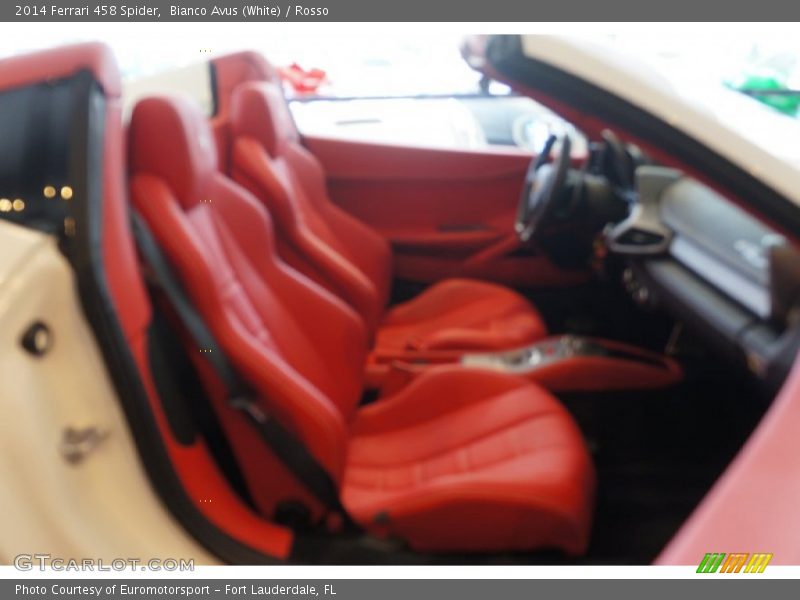 Bianco Avus (White) / Rosso 2014 Ferrari 458 Spider