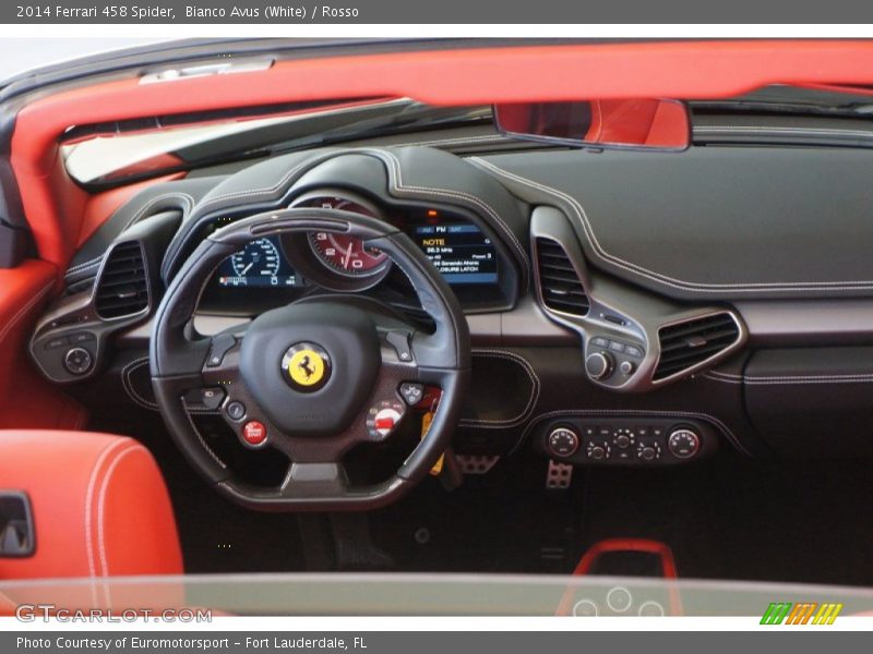 Dashboard of 2014 458 Spider