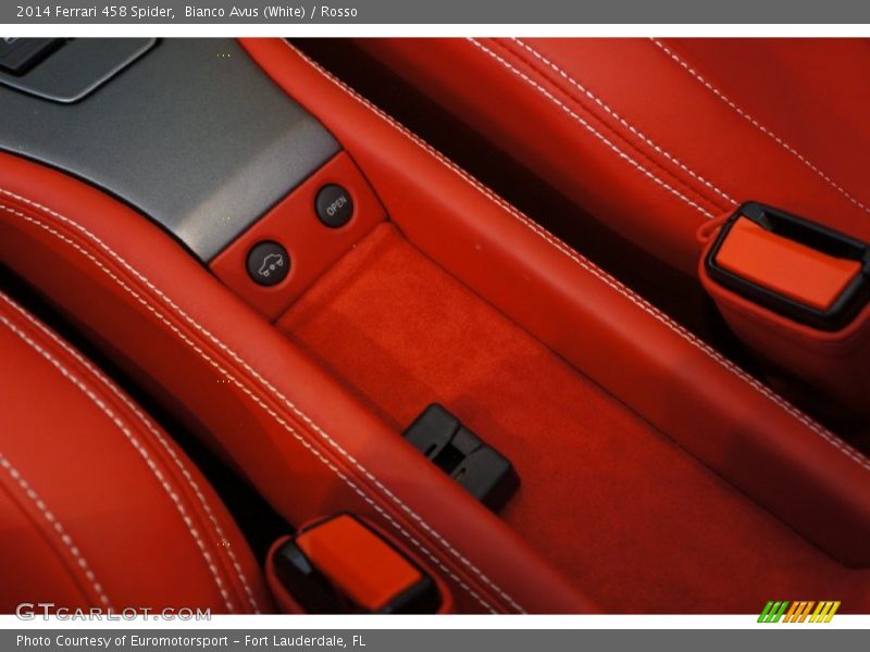 Bianco Avus (White) / Rosso 2014 Ferrari 458 Spider