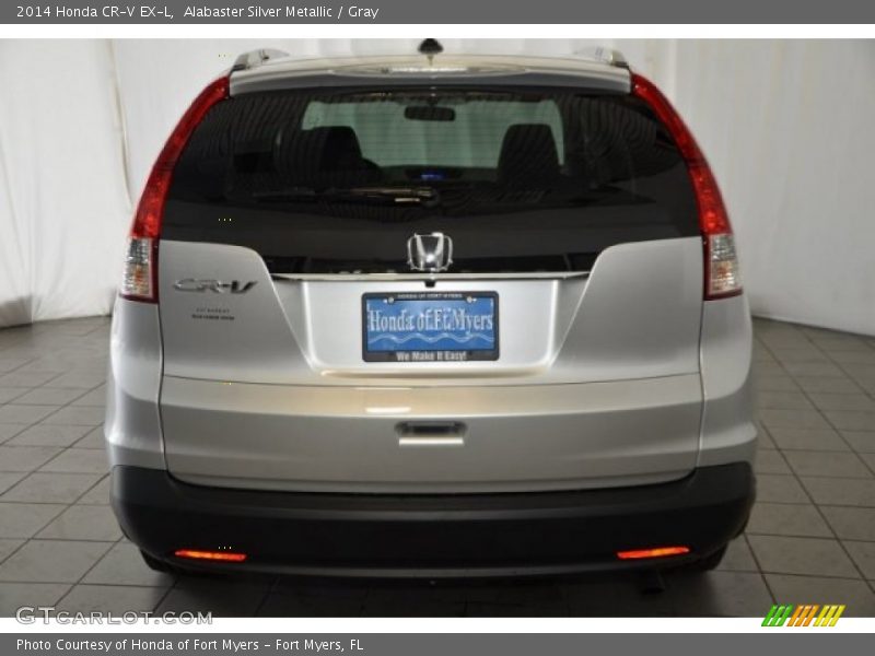 Alabaster Silver Metallic / Gray 2014 Honda CR-V EX-L