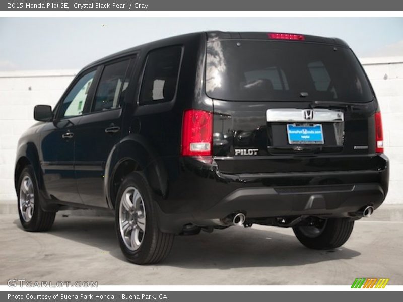 Crystal Black Pearl / Gray 2015 Honda Pilot SE