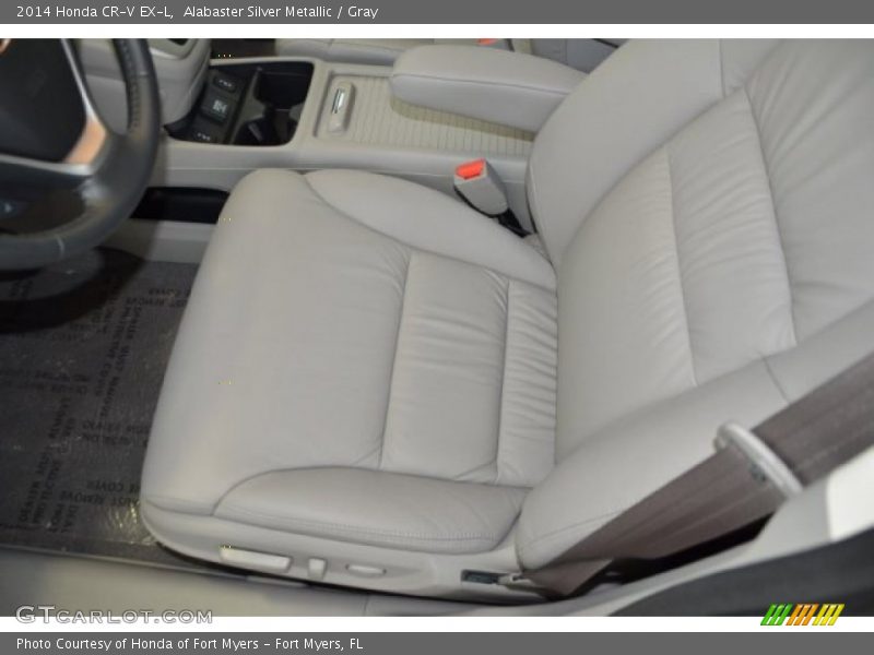 Alabaster Silver Metallic / Gray 2014 Honda CR-V EX-L