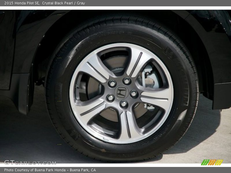Crystal Black Pearl / Gray 2015 Honda Pilot SE