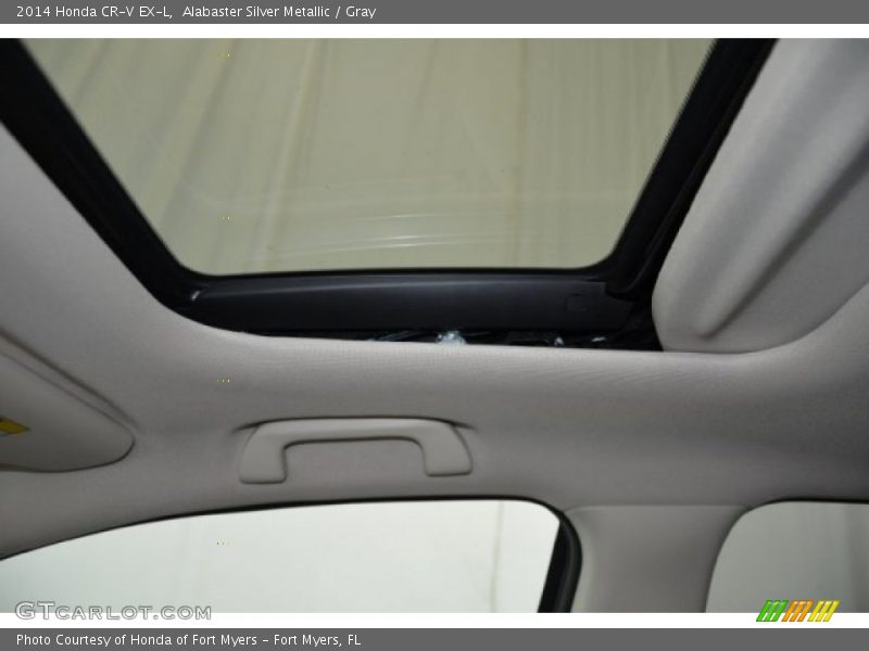 Alabaster Silver Metallic / Gray 2014 Honda CR-V EX-L