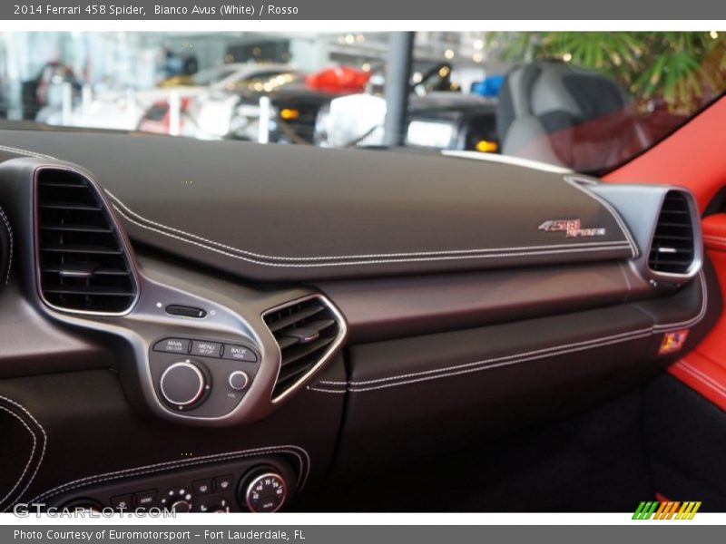 Dashboard of 2014 458 Spider