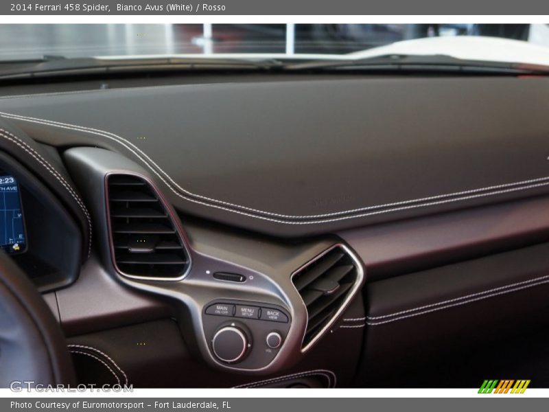 Bianco Avus (White) / Rosso 2014 Ferrari 458 Spider
