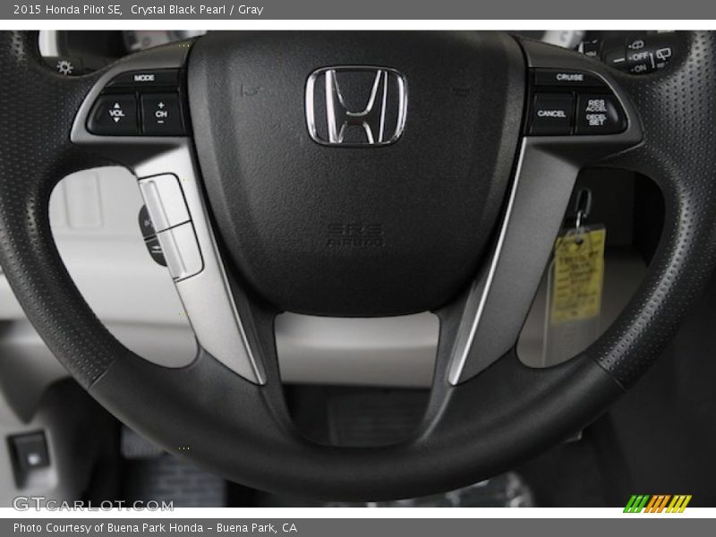 Crystal Black Pearl / Gray 2015 Honda Pilot SE