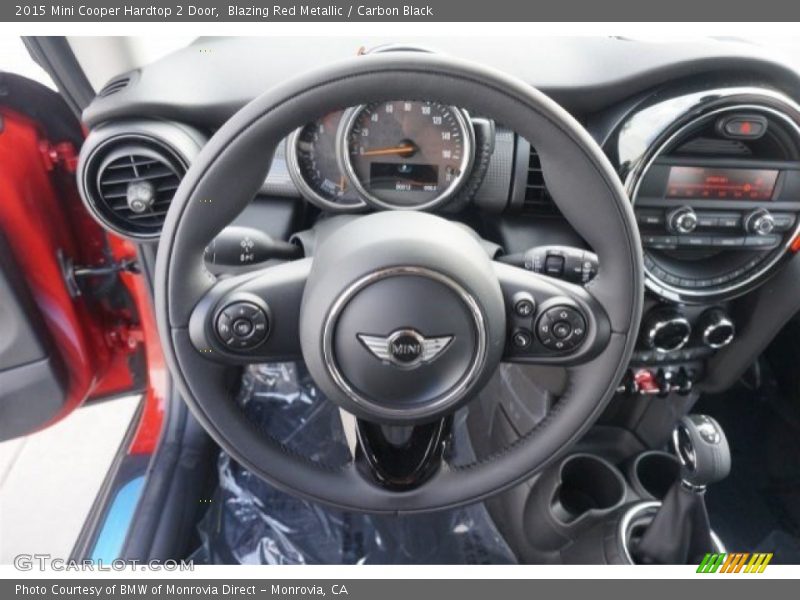 Blazing Red Metallic / Carbon Black 2015 Mini Cooper Hardtop 2 Door
