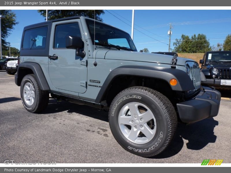 Anvil / Black 2015 Jeep Wrangler Sport 4x4