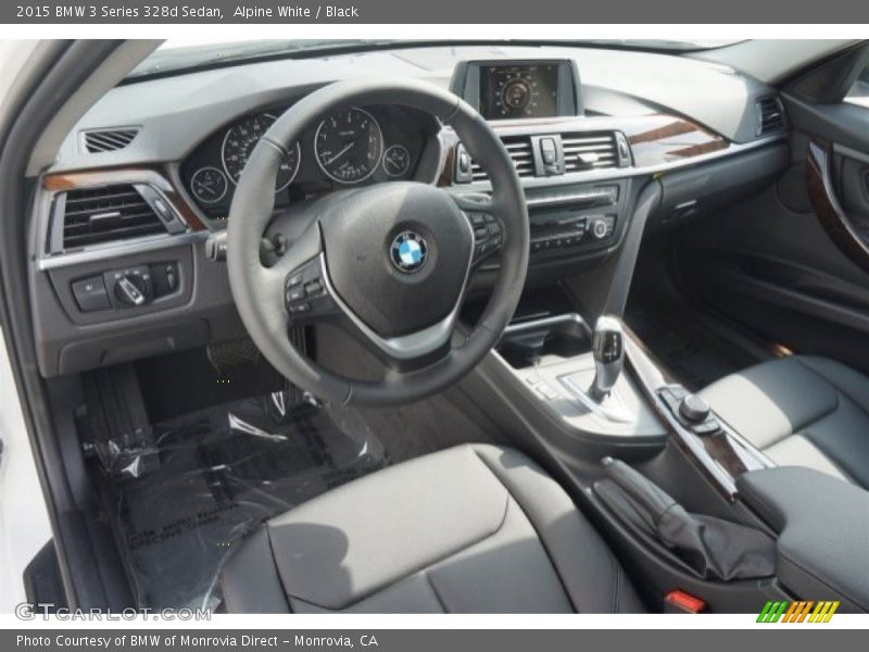 Black Interior - 2015 3 Series 328d Sedan 