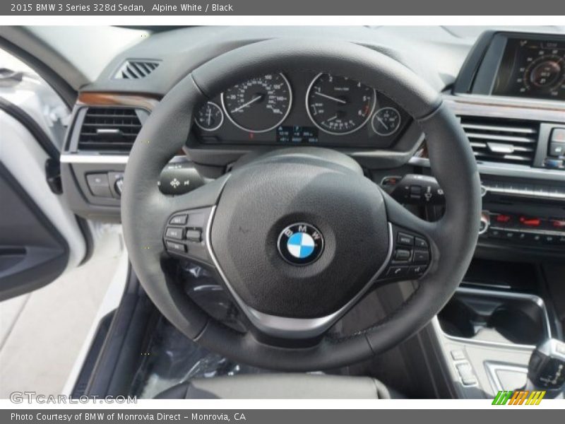 Alpine White / Black 2015 BMW 3 Series 328d Sedan