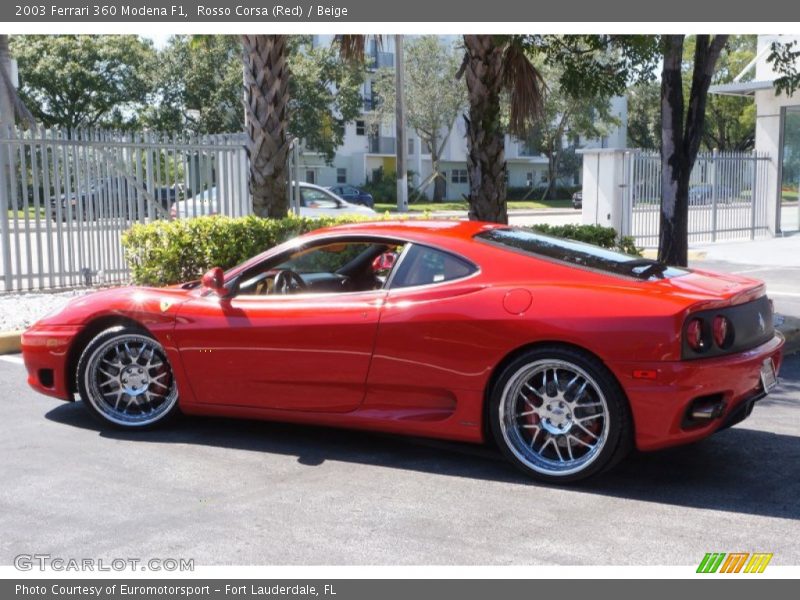 Rosso Corsa (Red) / Beige 2003 Ferrari 360 Modena F1