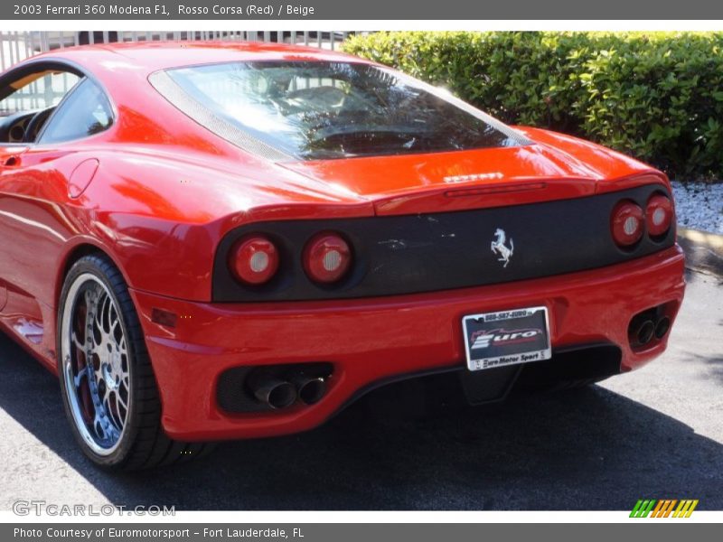Rosso Corsa (Red) / Beige 2003 Ferrari 360 Modena F1