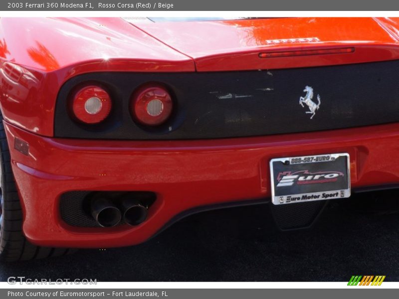 Rosso Corsa (Red) / Beige 2003 Ferrari 360 Modena F1