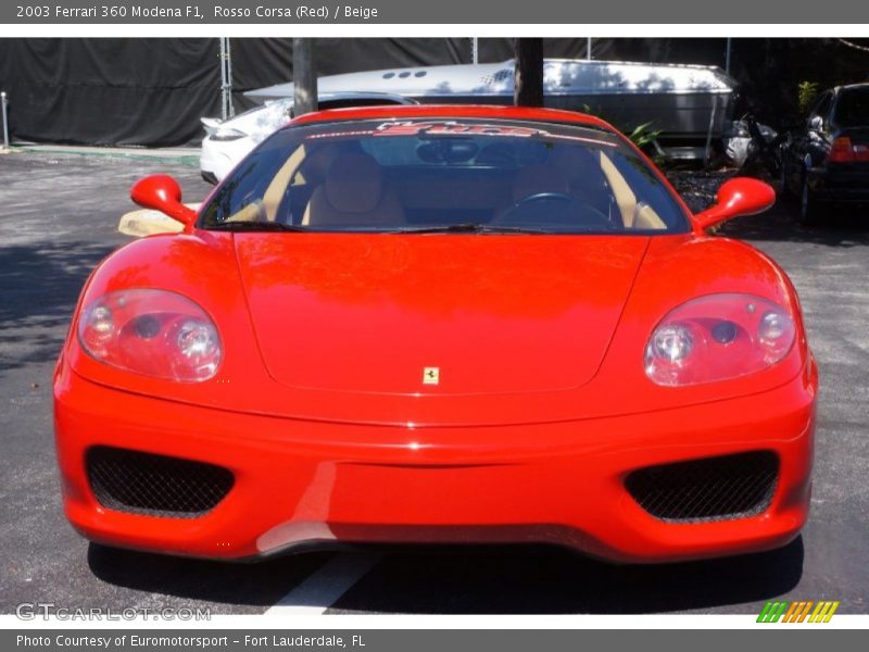 Rosso Corsa (Red) / Beige 2003 Ferrari 360 Modena F1