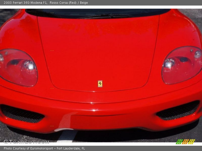Rosso Corsa (Red) / Beige 2003 Ferrari 360 Modena F1