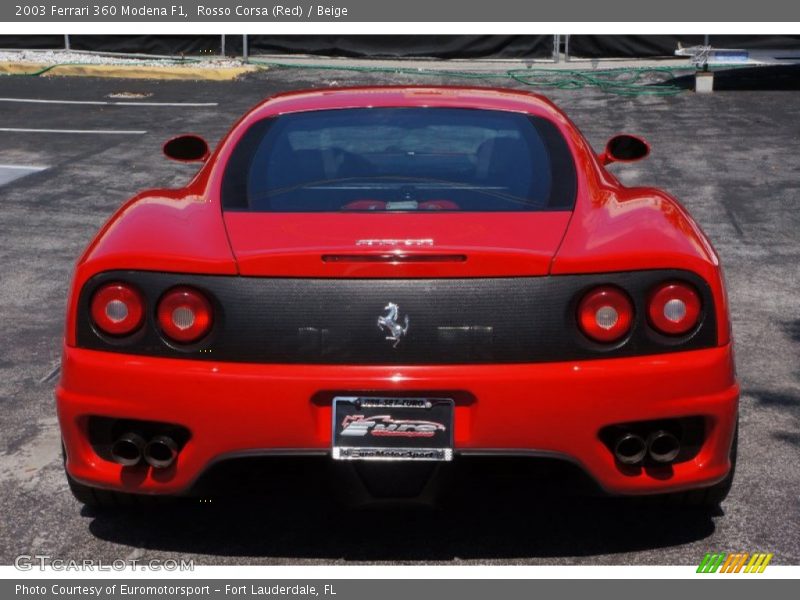 Rosso Corsa (Red) / Beige 2003 Ferrari 360 Modena F1