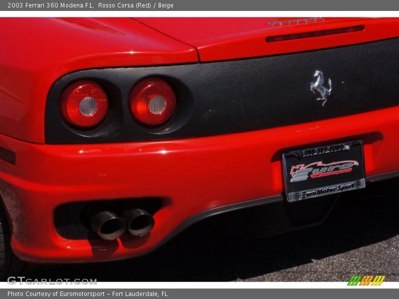 Rosso Corsa (Red) / Beige 2003 Ferrari 360 Modena F1