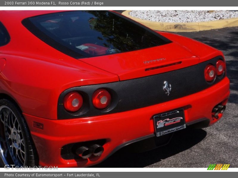 Rosso Corsa (Red) / Beige 2003 Ferrari 360 Modena F1
