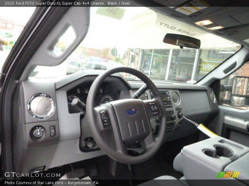 Black / Steel 2015 Ford F550 Super Duty XL Super Cab 4x4 Chassis