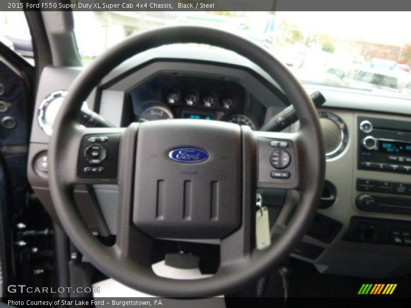 Black / Steel 2015 Ford F550 Super Duty XL Super Cab 4x4 Chassis