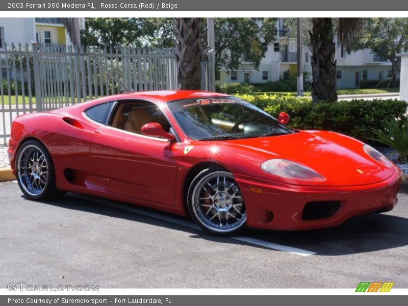 Rosso Corsa (Red) / Beige 2003 Ferrari 360 Modena F1