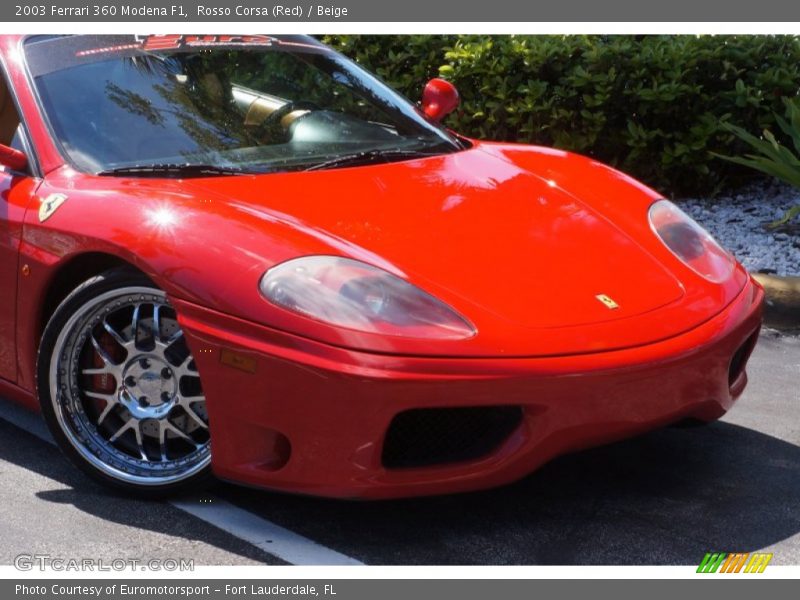 Rosso Corsa (Red) / Beige 2003 Ferrari 360 Modena F1