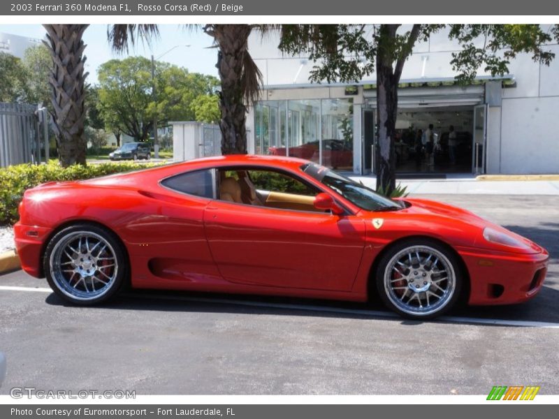 Rosso Corsa (Red) / Beige 2003 Ferrari 360 Modena F1