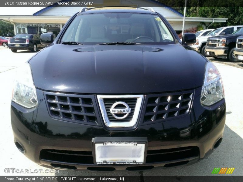 Wicked Black / Gray 2010 Nissan Rogue SL AWD
