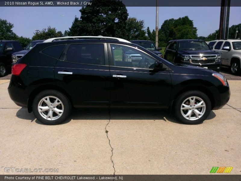 Wicked Black / Gray 2010 Nissan Rogue SL AWD