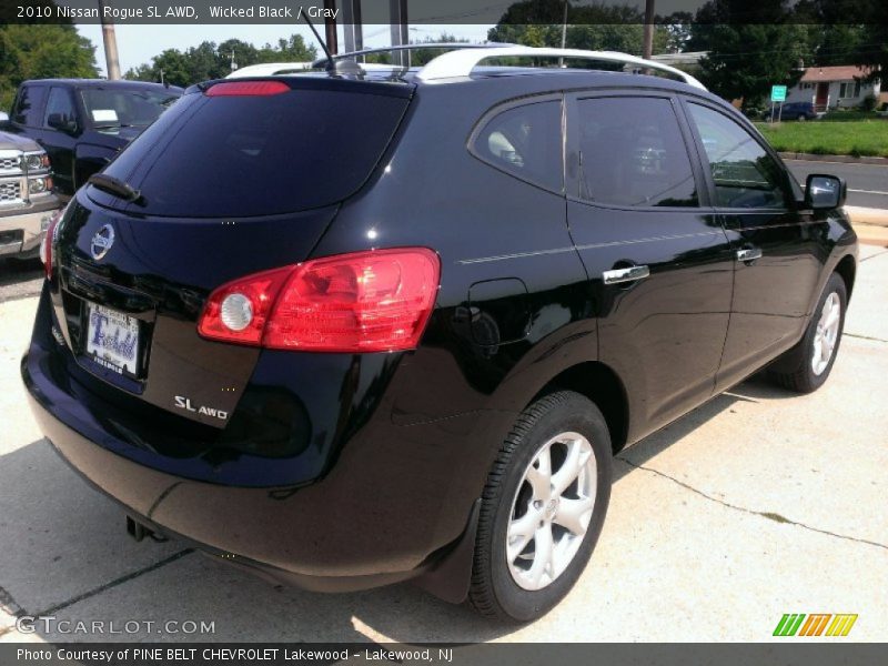 Wicked Black / Gray 2010 Nissan Rogue SL AWD