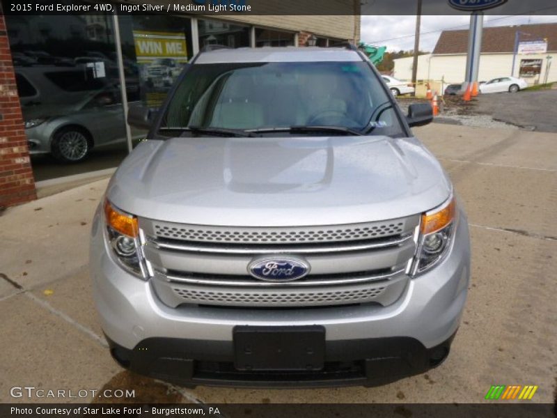 Ingot Silver / Medium Light Stone 2015 Ford Explorer 4WD