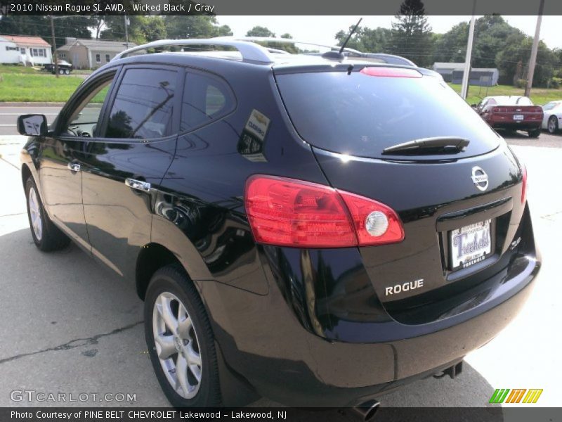 Wicked Black / Gray 2010 Nissan Rogue SL AWD