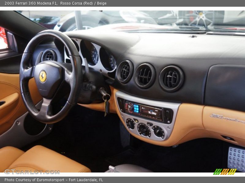 Rosso Corsa (Red) / Beige 2003 Ferrari 360 Modena F1